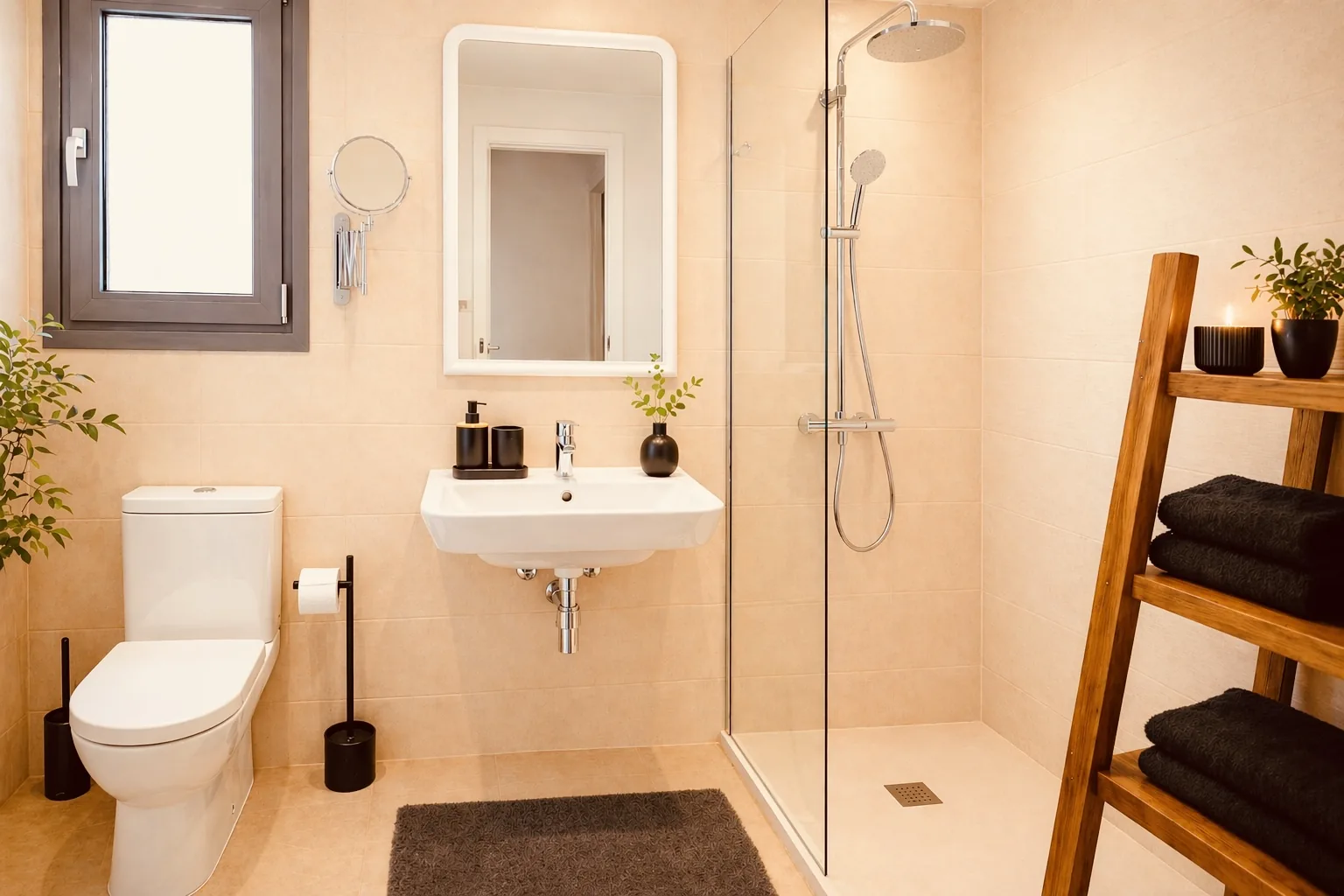 Moderne badkamer Casa Mel vakantieappartement